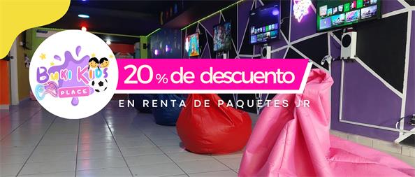 De descuento en paquetes JR.