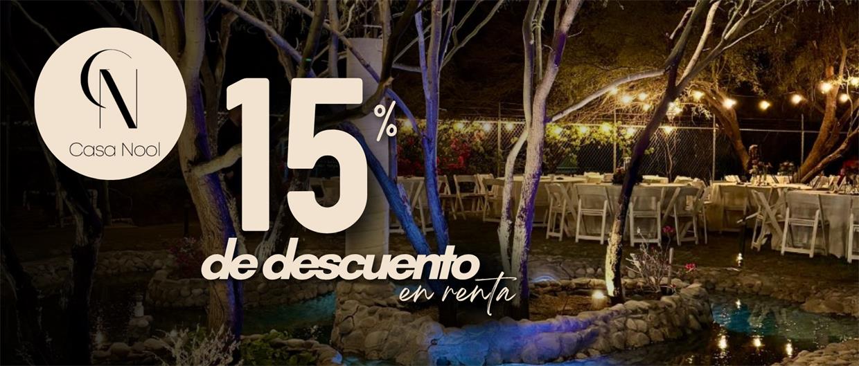 De descuento en renta.