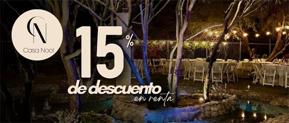 De descuento en renta.