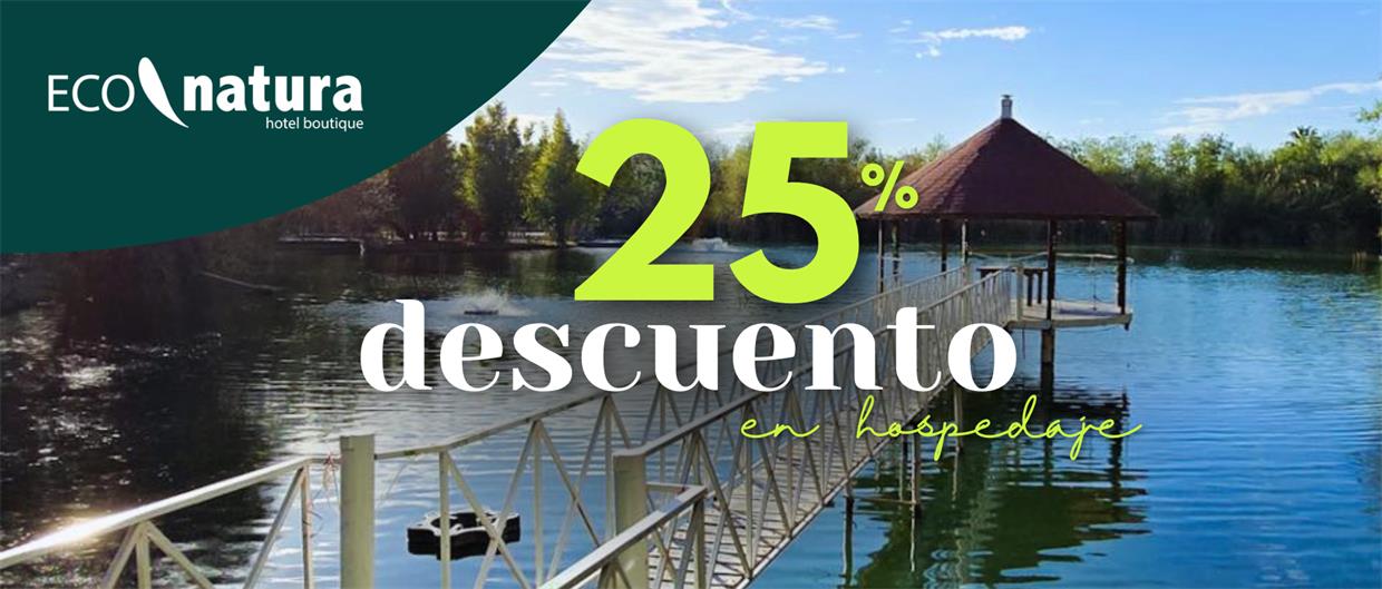 de descuento en hospedaje