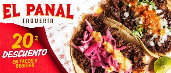 De descuento en tacos y bebidas