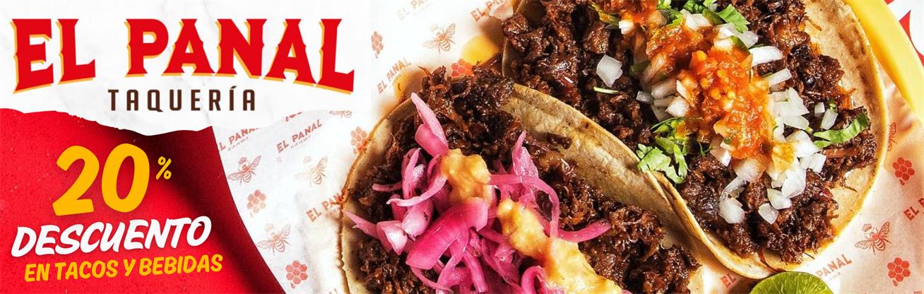 De descuento en tacos y bebidas