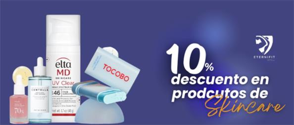 De descuento en productos de skincare