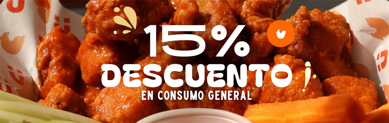 De descuento en consumo general.