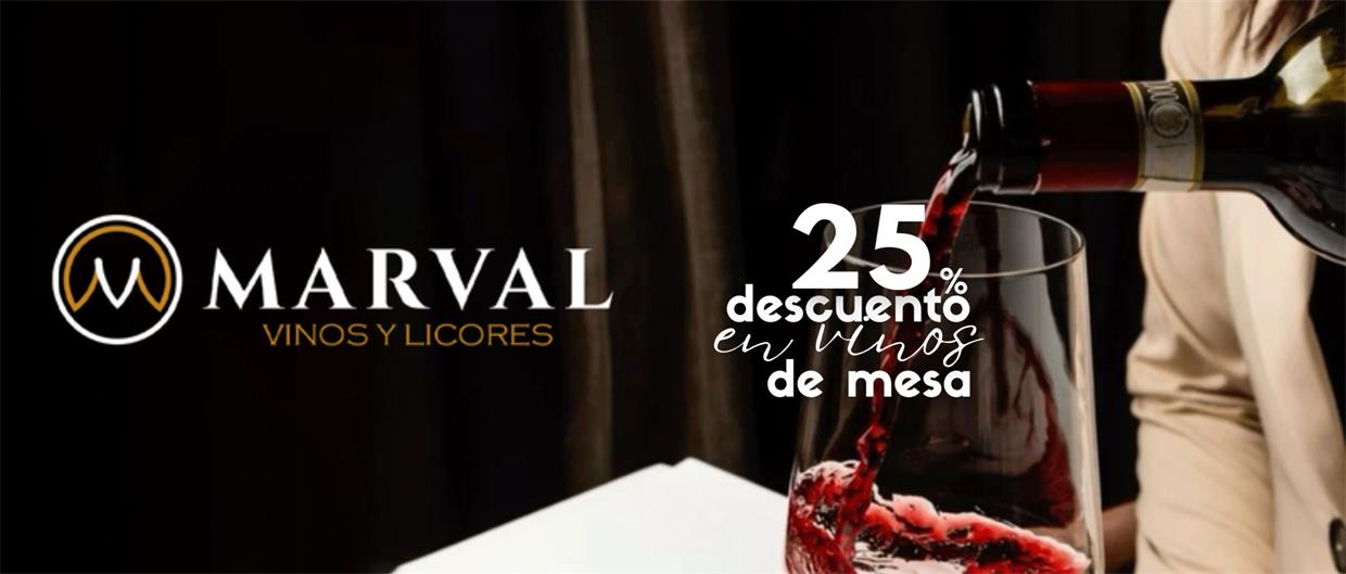De descuento en vinos de mesa