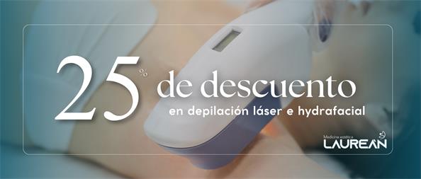 De descuento en depilación laser e hydrafacial